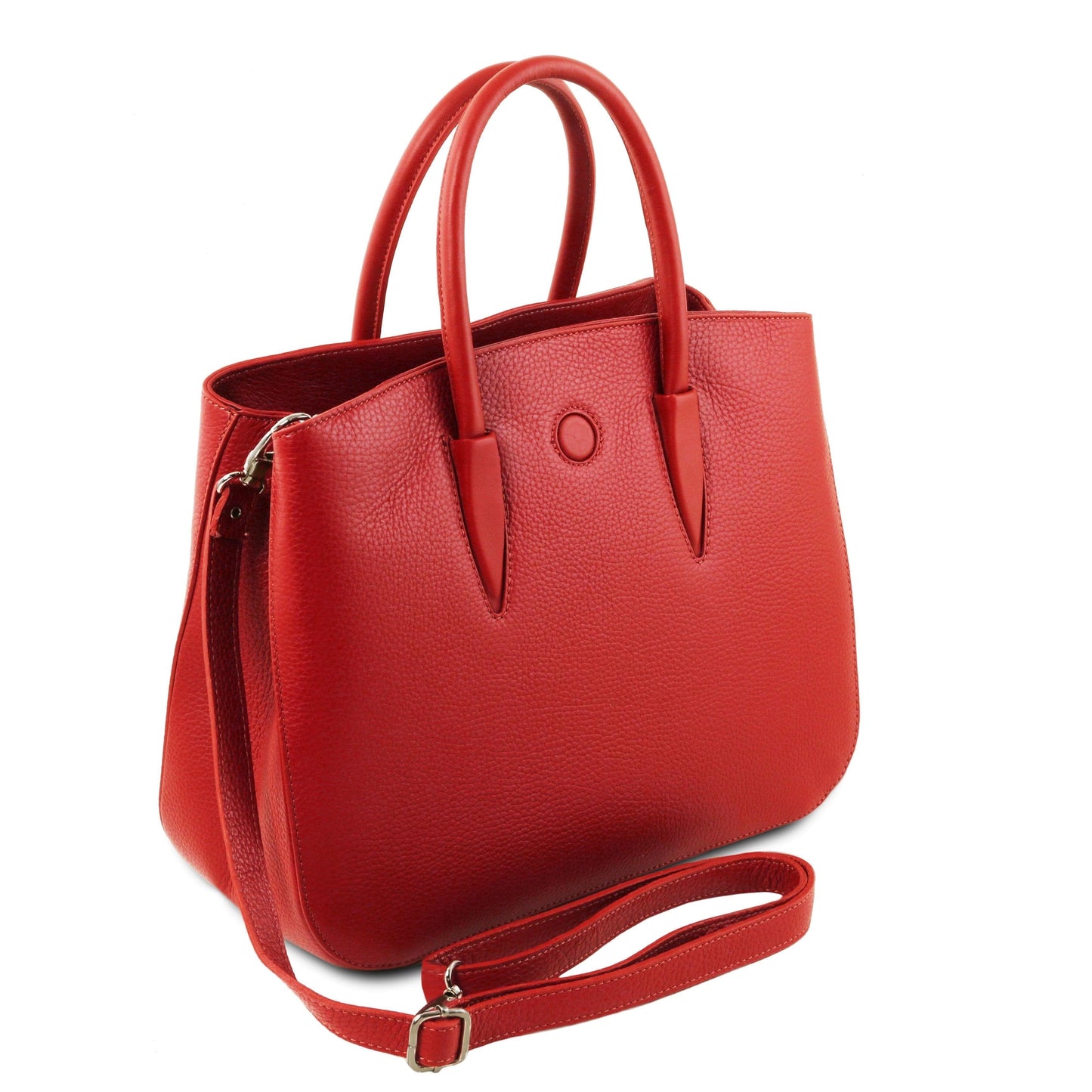 Leather handbags Camelia - Italian leather tote bag | TL141728 San Rocco Italia