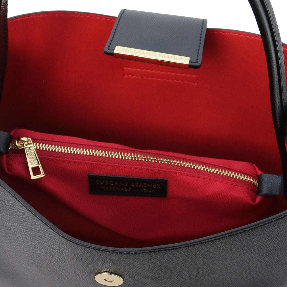 Leather handbags Clio - Palmellato leather bucket bag | TL141690 San Rocco Italia