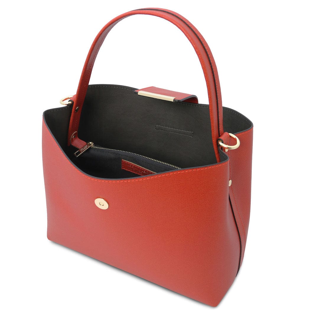Leather handbags Clio - Palmellato leather bucket bag | TL141690 San Rocco Italia