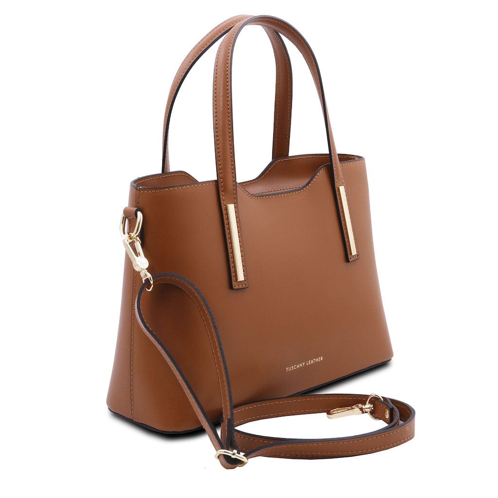 Leather handbags Olimpia - Italian leather tote - Small size | TL141521 San Rocco Italia