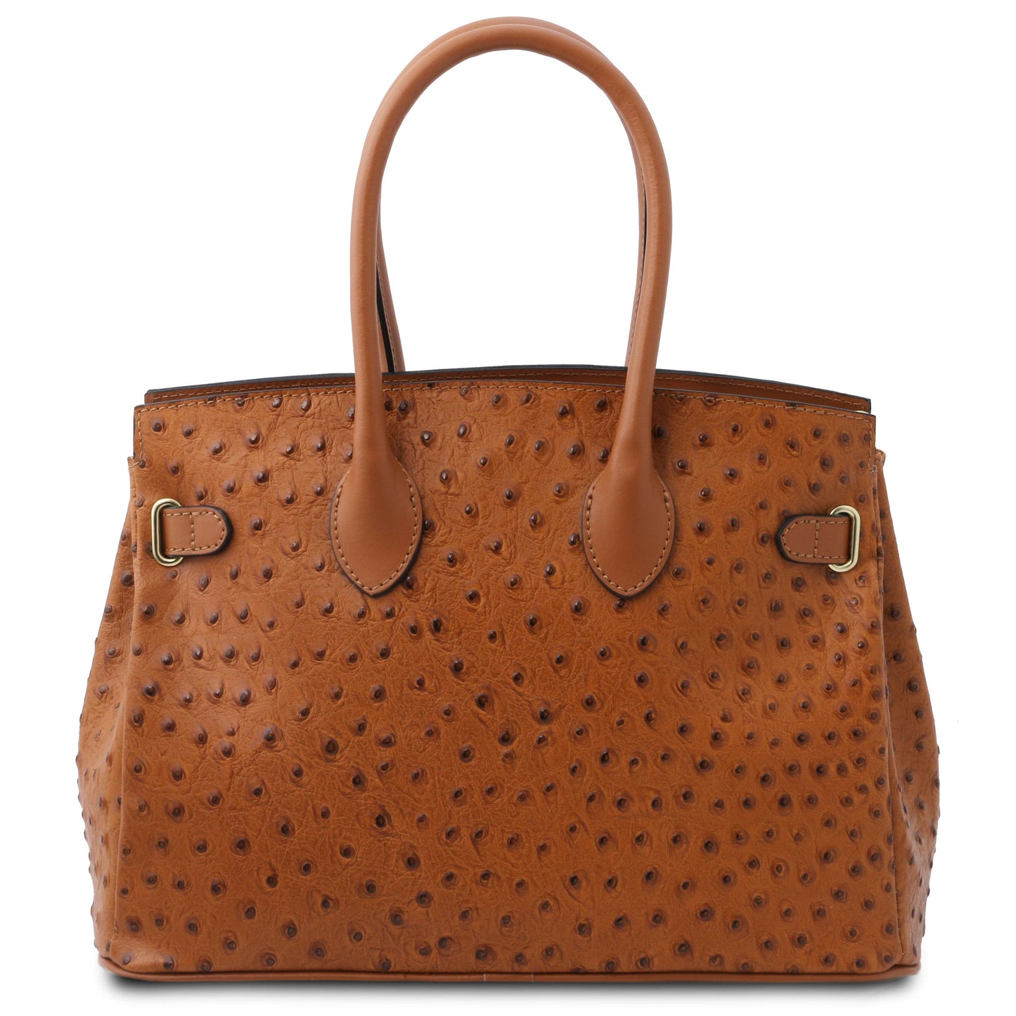 TL Bag - Handbag in ostrich-print leather | TL142120 - Premium Leather handbags - Just €152.50! Shop now at San Rocco Italia
