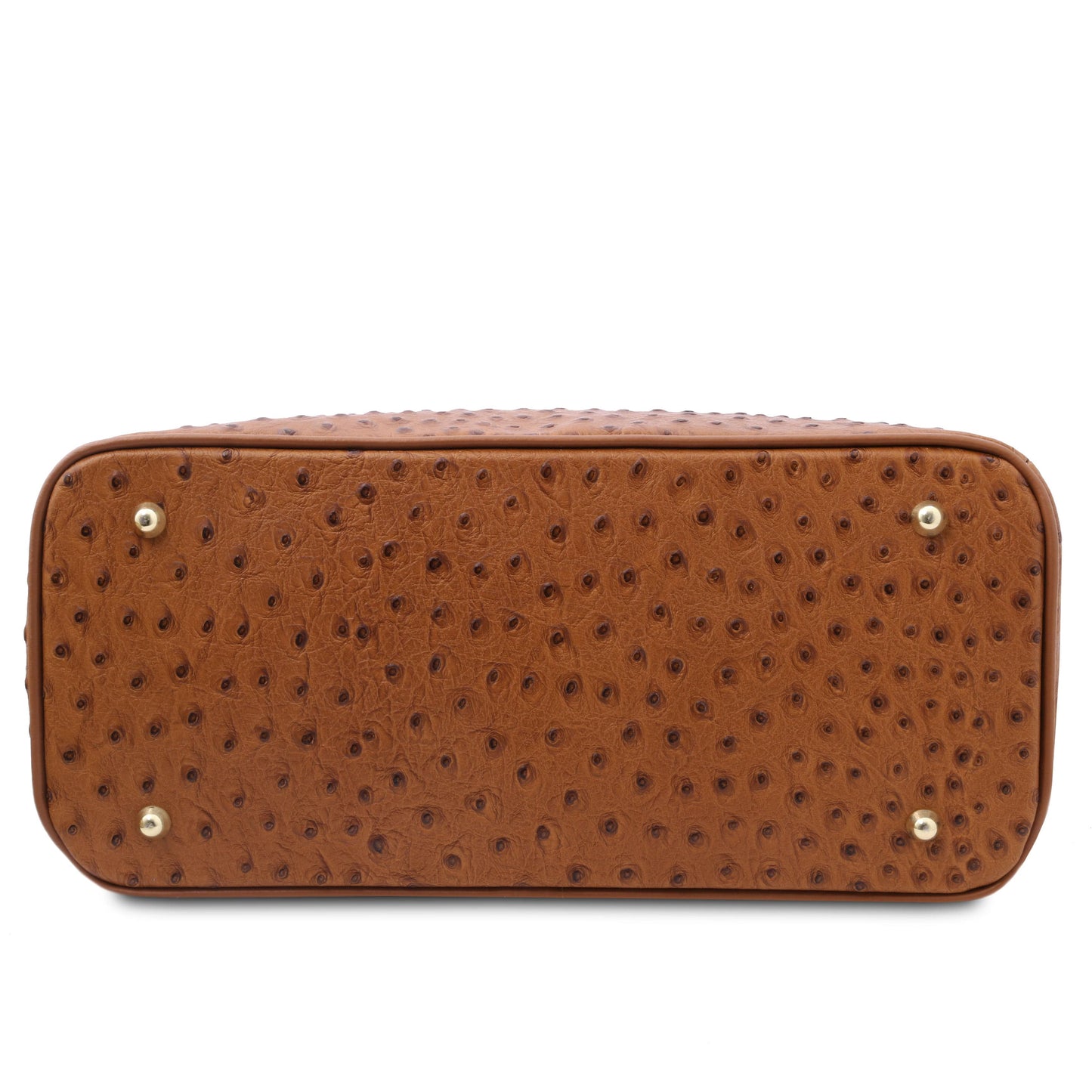TL Bag - Handbag in ostrich-print leather | TL142120 - Premium Leather handbags - Just €152.50! Shop now at San Rocco Italia