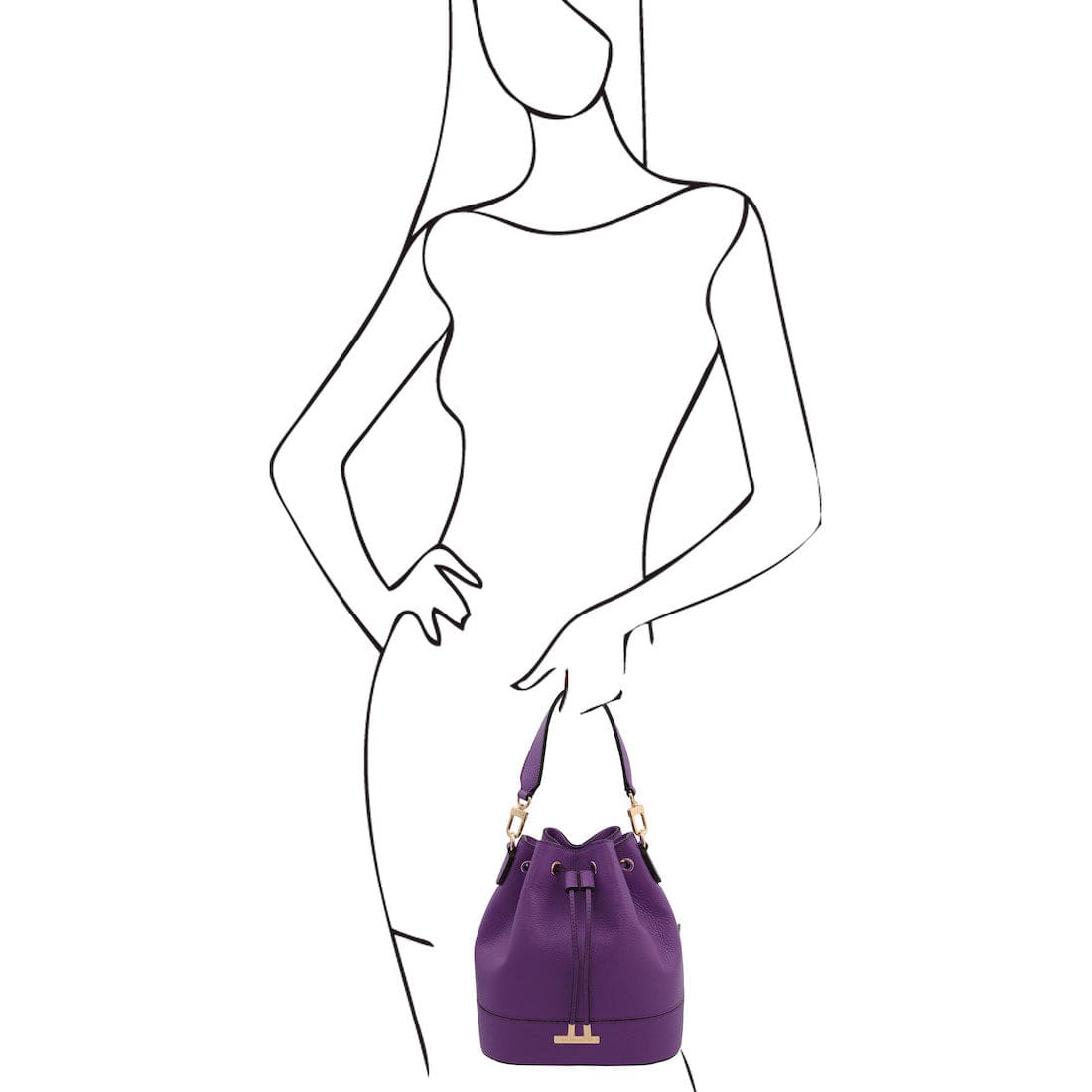 Bolsos de piel TL Bag - Bolso saco de piel | TL142146 San Rocco Italia