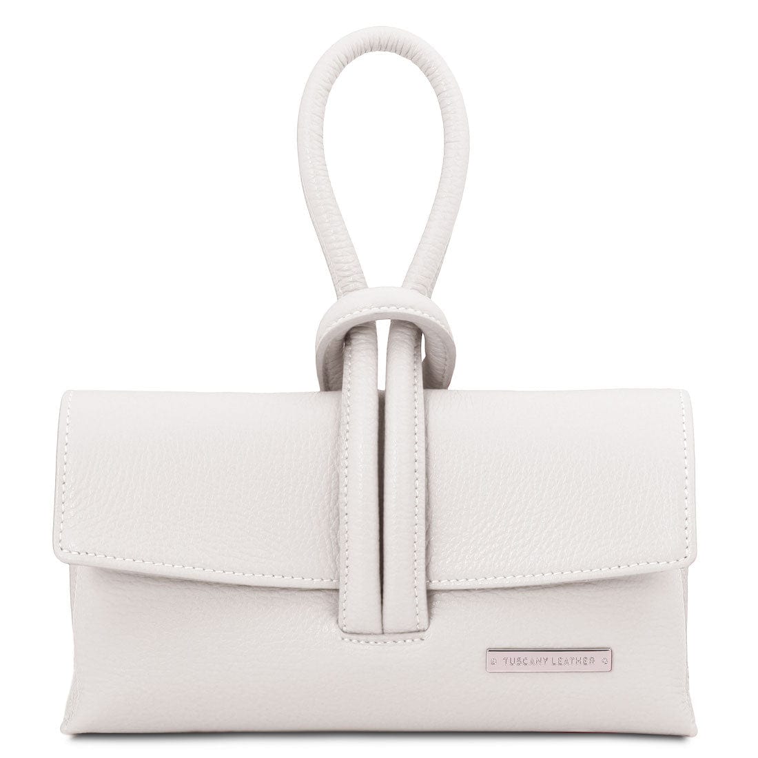 Bolsos de piel Blanco TL Bag - Clutch plegable de piel | TL141990 San Rocco Italia