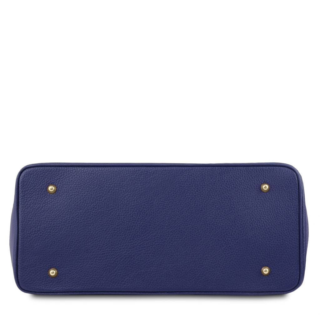 Leather handbags TL Bag - Leather handbag with golden hardware | TL141529 San Rocco Italia
