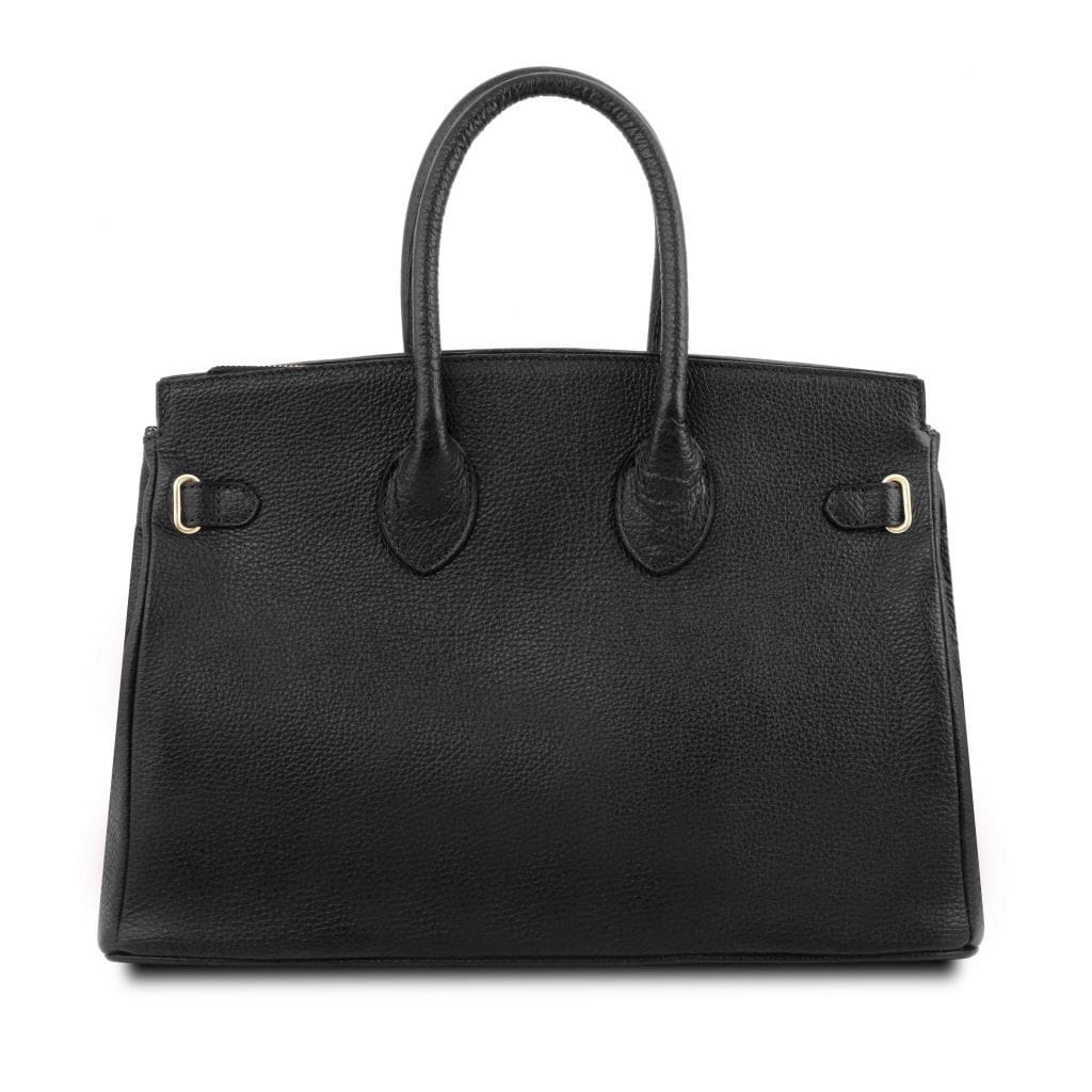 Leather handbags TL Bag - Leather handbag with golden hardware | TL141529 San Rocco Italia