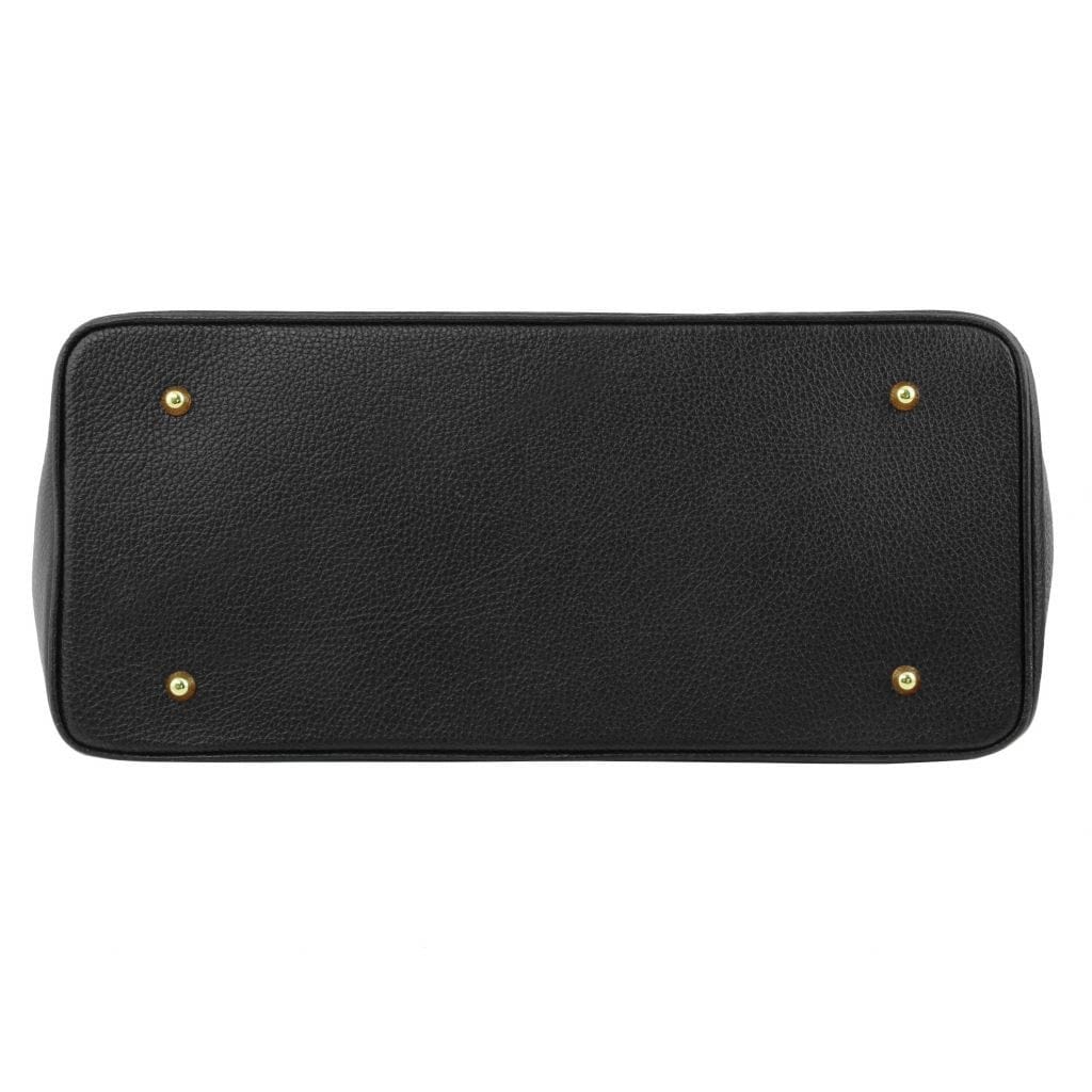 Leather handbags TL Bag - Leather handbag with golden hardware | TL141529 San Rocco Italia