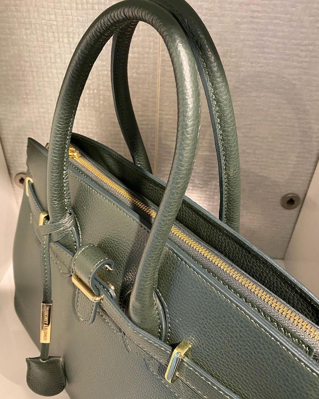 TL Bag - Leather handbag with golden hardware | TL141529 - Premium Leather handbags - Shop now at San Rocco Italia