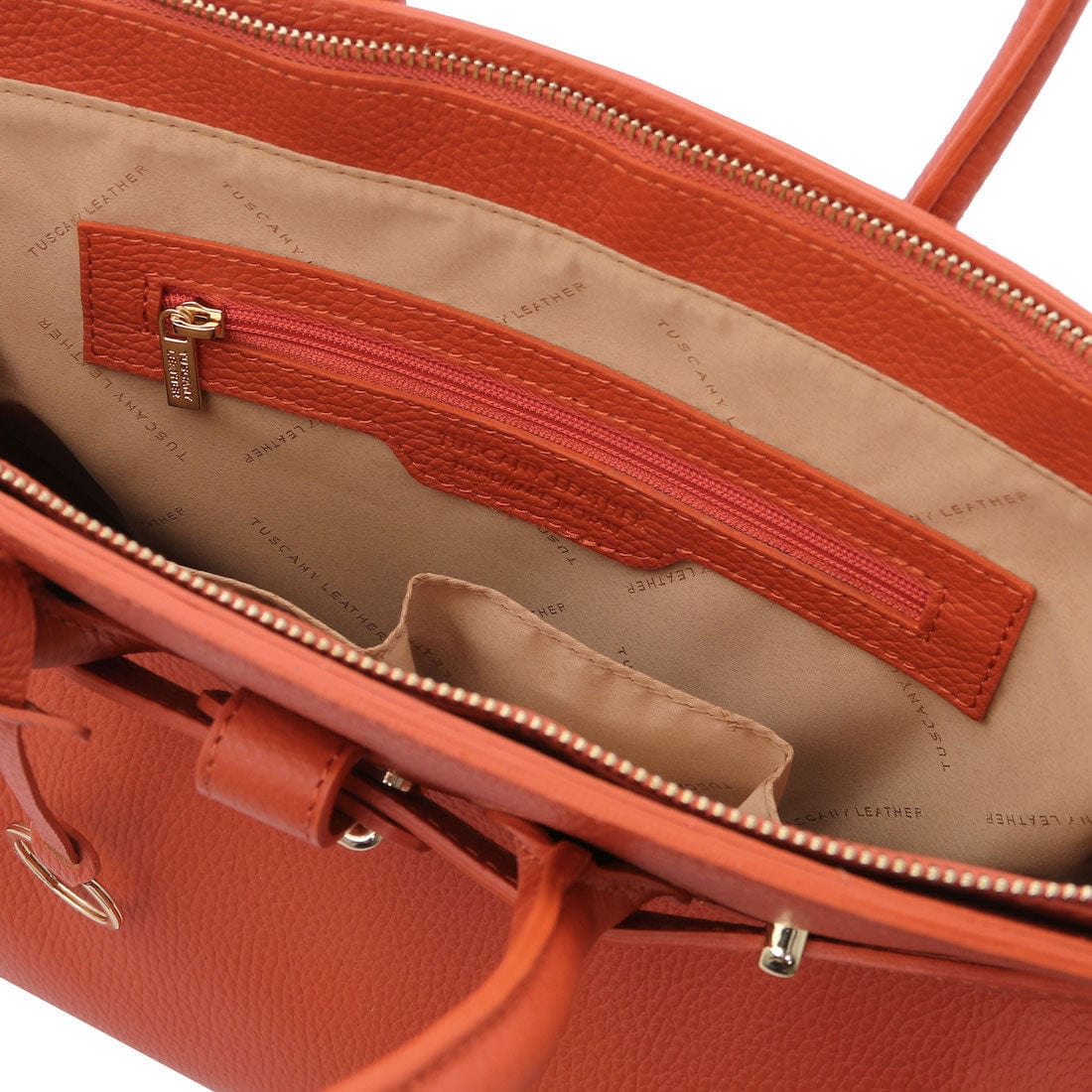 TL Bag - Leather handbag with golden hardware | TL141529 - Premium Leather handbags - Shop now at San Rocco Italia