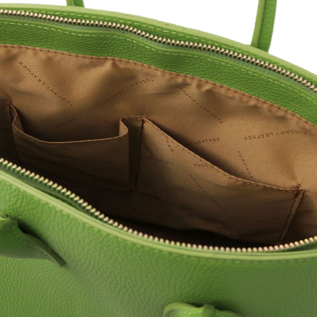 TL Bag - Leather handbag with golden hardware | TL141529 - Premium Leather handbags - Shop now at San Rocco Italia