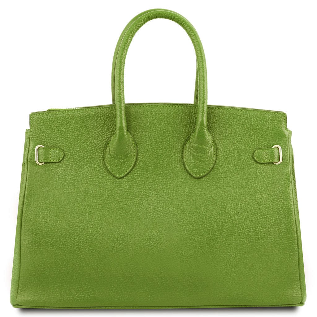 TL Bag - Leather handbag with golden hardware | TL141529 - Premium Leather handbags - Shop now at San Rocco Italia