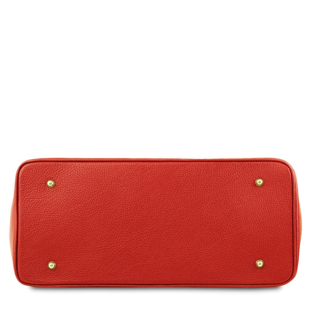 TL Bag - Leather handbag with golden hardware | TL141529 - Premium Leather handbags - Shop now at San Rocco Italia