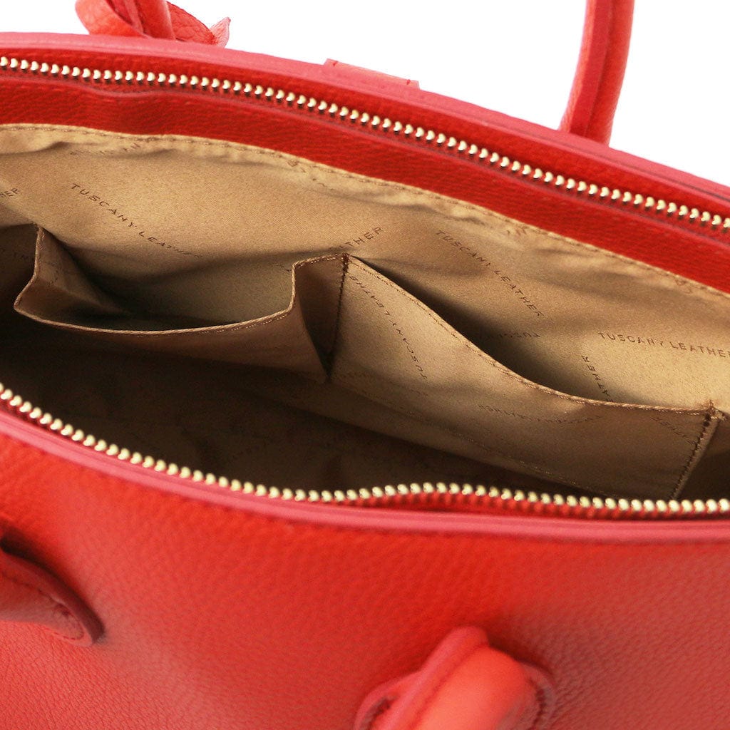 TL Bag - Leather handbag with golden hardware | TL141529 - Premium Leather handbags - Shop now at San Rocco Italia