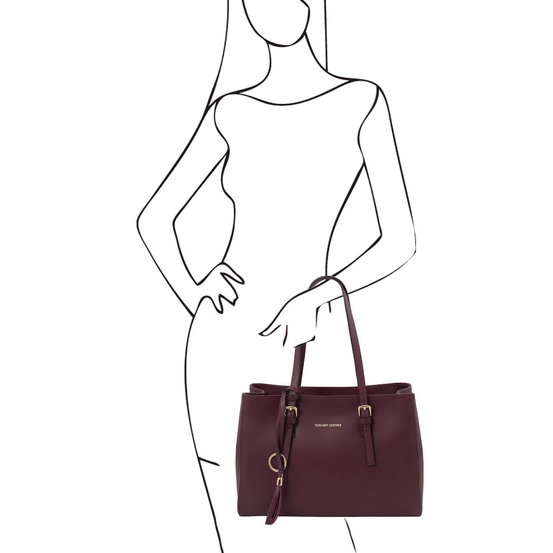 Leather handbags TL Bag - Leather shoulder bag | TL142037 San Rocco Italia
