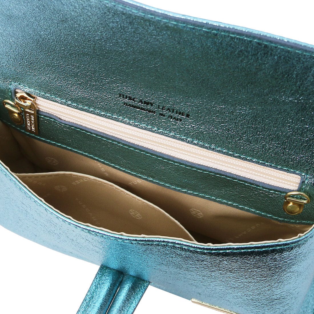 TL Bag - Metallic leather clutch | TL141993 - Premium Leather handbags - Just €73.20! Shop now at San Rocco Italia