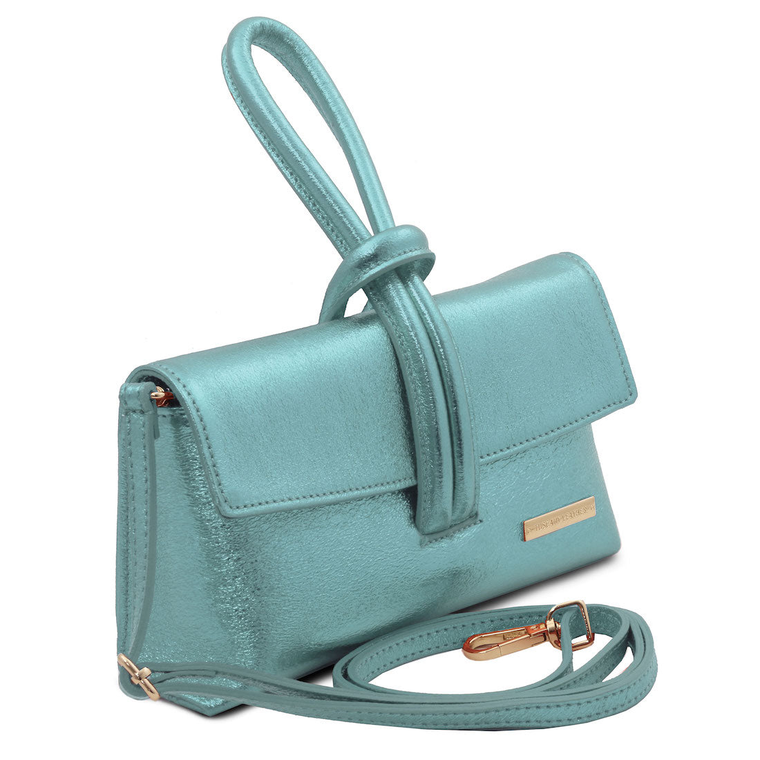 TL Bag - Metallic leather clutch | TL141993 - Premium Leather handbags - Just €73.20! Shop now at San Rocco Italia