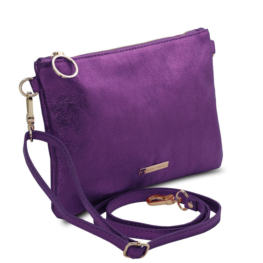 TL Bag - Metallic soft leather clutch | TL141988 - Premium Leather handbags - Just €57.34! Shop now at San Rocco Italia