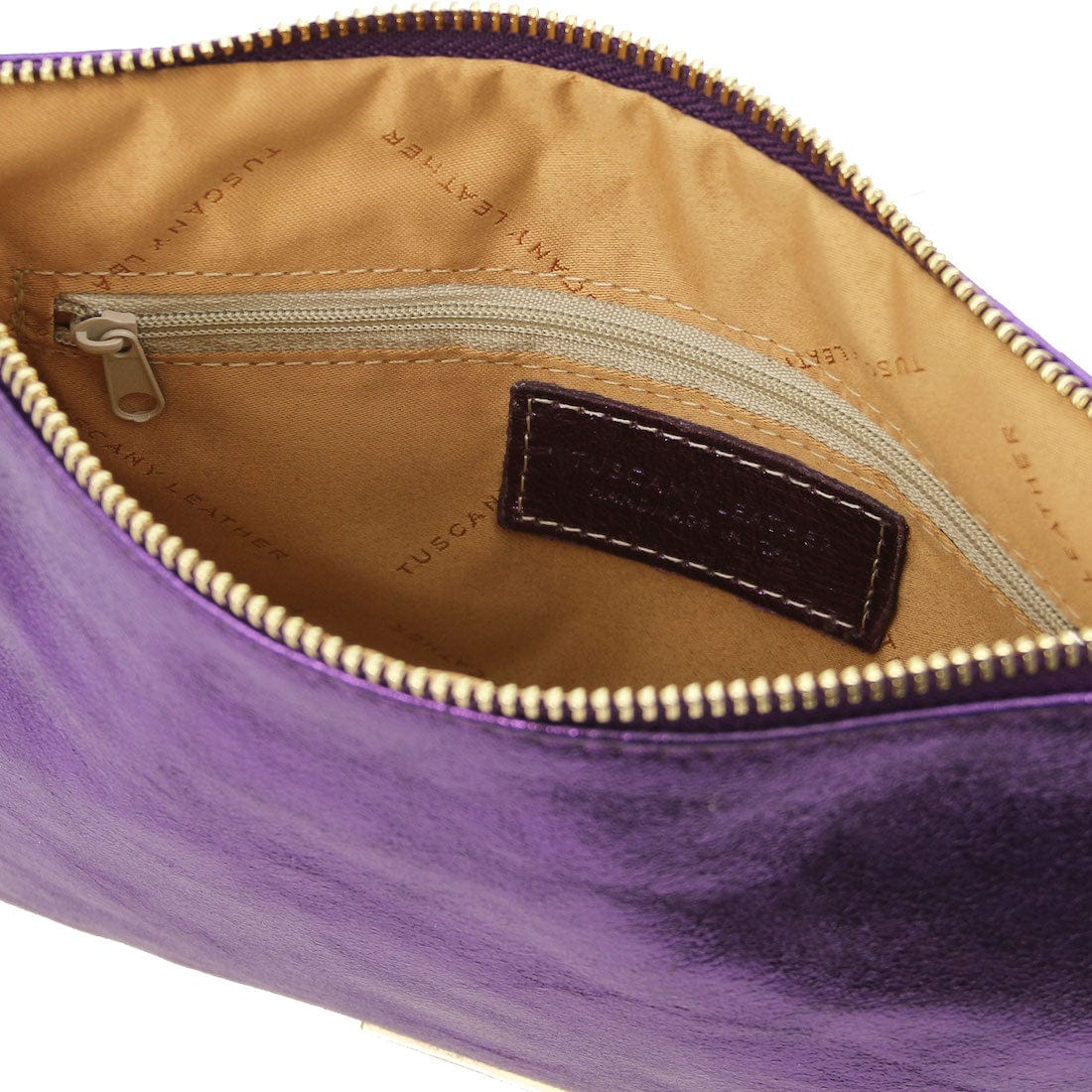 TL Bag - Metallic soft leather clutch | TL141988 - Premium Leather handbags - Just €57.34! Shop now at San Rocco Italia