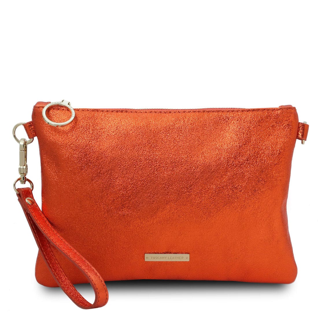 TL Bag - Metallic soft leather clutch | TL141988 - Premium Leather handbags - Just €57.34! Shop now at San Rocco Italia