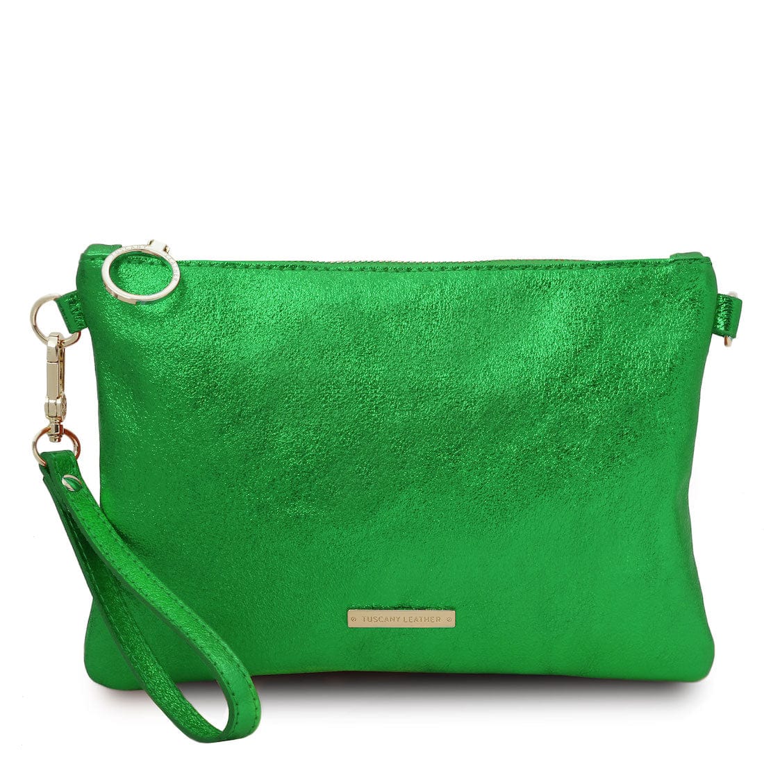 TL Bag - Metallic soft leather clutch | TL141988 - Premium Leather handbags - Just €57.34! Shop now at San Rocco Italia