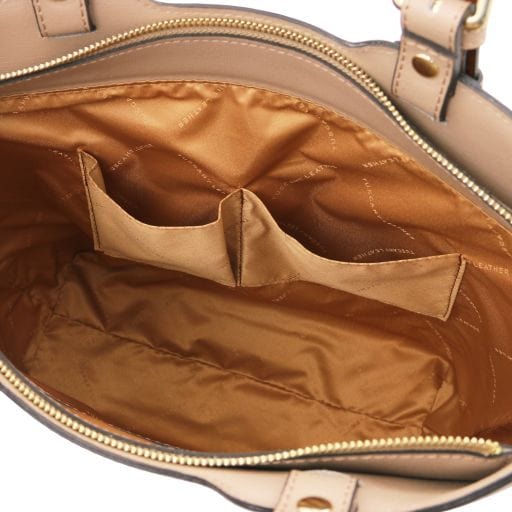 TL Bag - Saffiano leather tote with long strap | TL141696 - Premium Leather handbags - Just €143.96! Shop now at San Rocco Italia