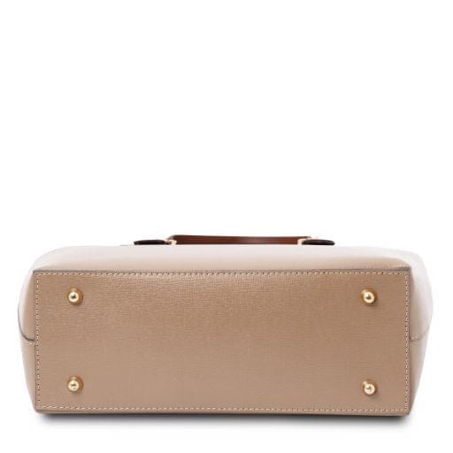 TL Bag - Saffiano leather tote with long strap | TL141696 - Premium Leather handbags - Just €143.96! Shop now at San Rocco Italia