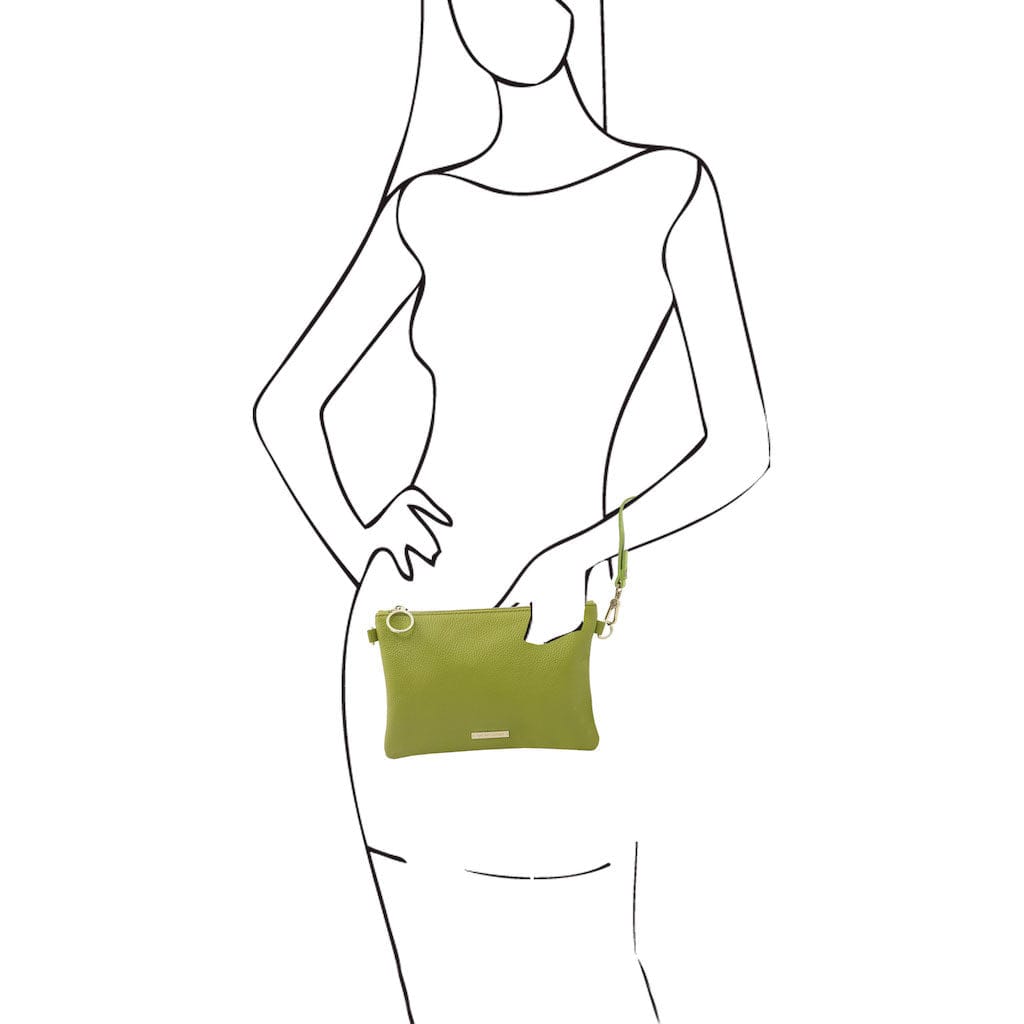 Leather handbags TL Bag - Soft Italian leather pouch clutch | TL142029 San Rocco Italia