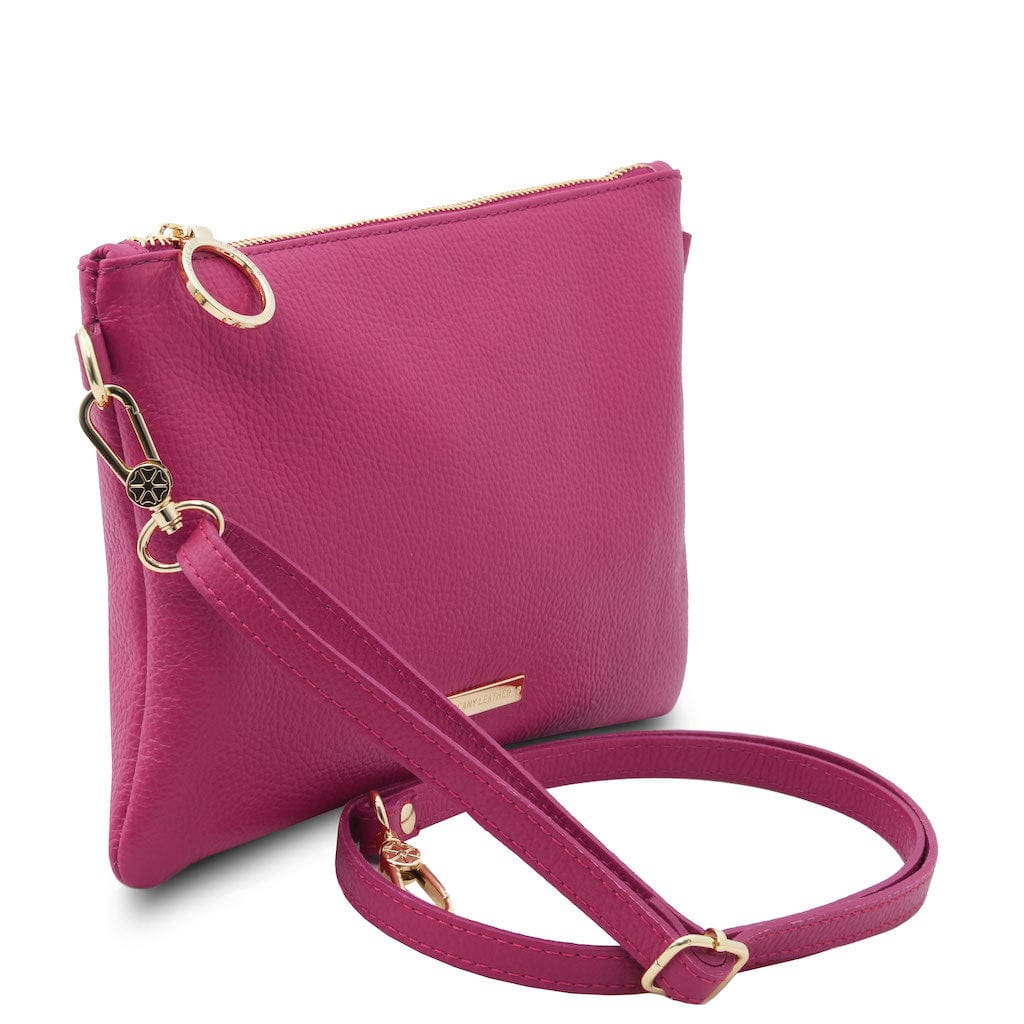 Leather handbags TL Bag - Soft Italian leather pouch clutch | TL142029 San Rocco Italia