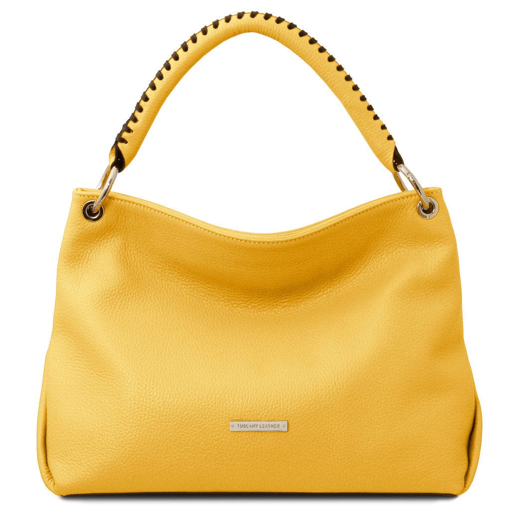 Leather handbags Yellow TL Bag - Soft Italian leather handbag | TL142087 San Rocco Italia