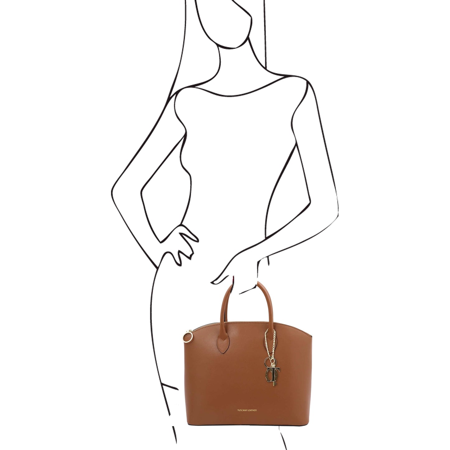 TL KeyLuck - Leather tote | TL142212 - Premium Leather handbags - Just €143.96! Shop now at San Rocco Italia
