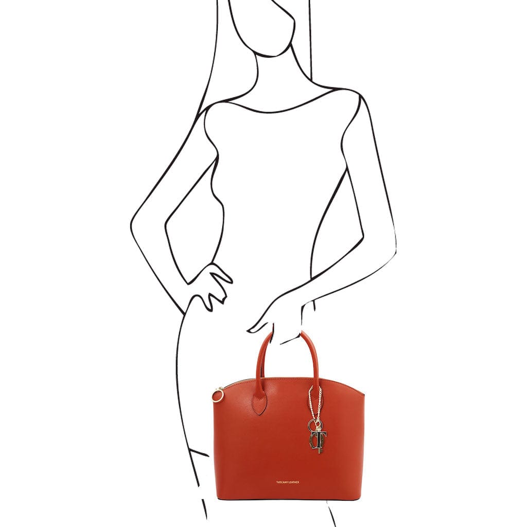 TL KeyLuck - Leather tote | TL142212 - Premium Leather handbags - Just €143.96! Shop now at San Rocco Italia