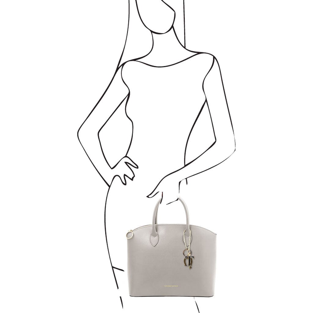 TL KeyLuck - Leather tote | TL142212 - Premium Leather handbags - Just €143.96! Shop now at San Rocco Italia