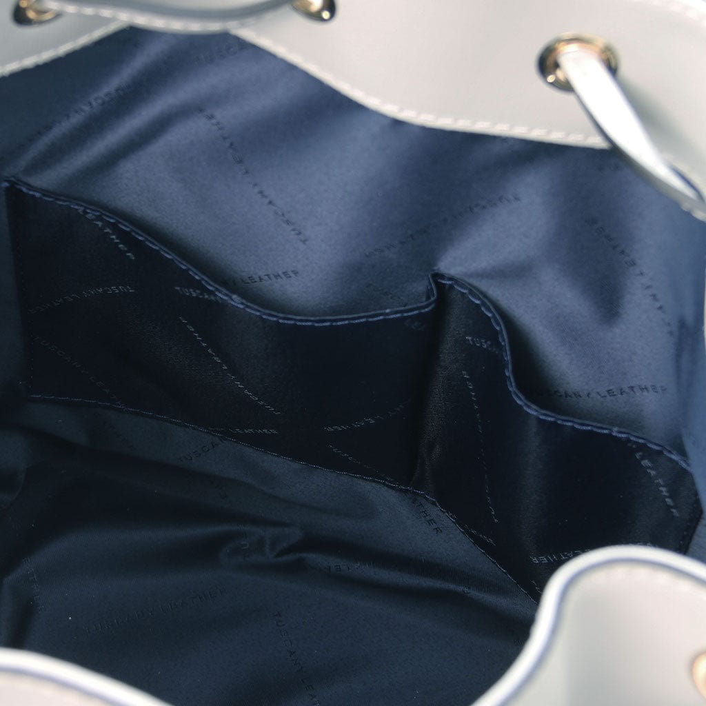 Leather handbags Vittoria - Italian leather bucket bag | TL141531 San Rocco Italia