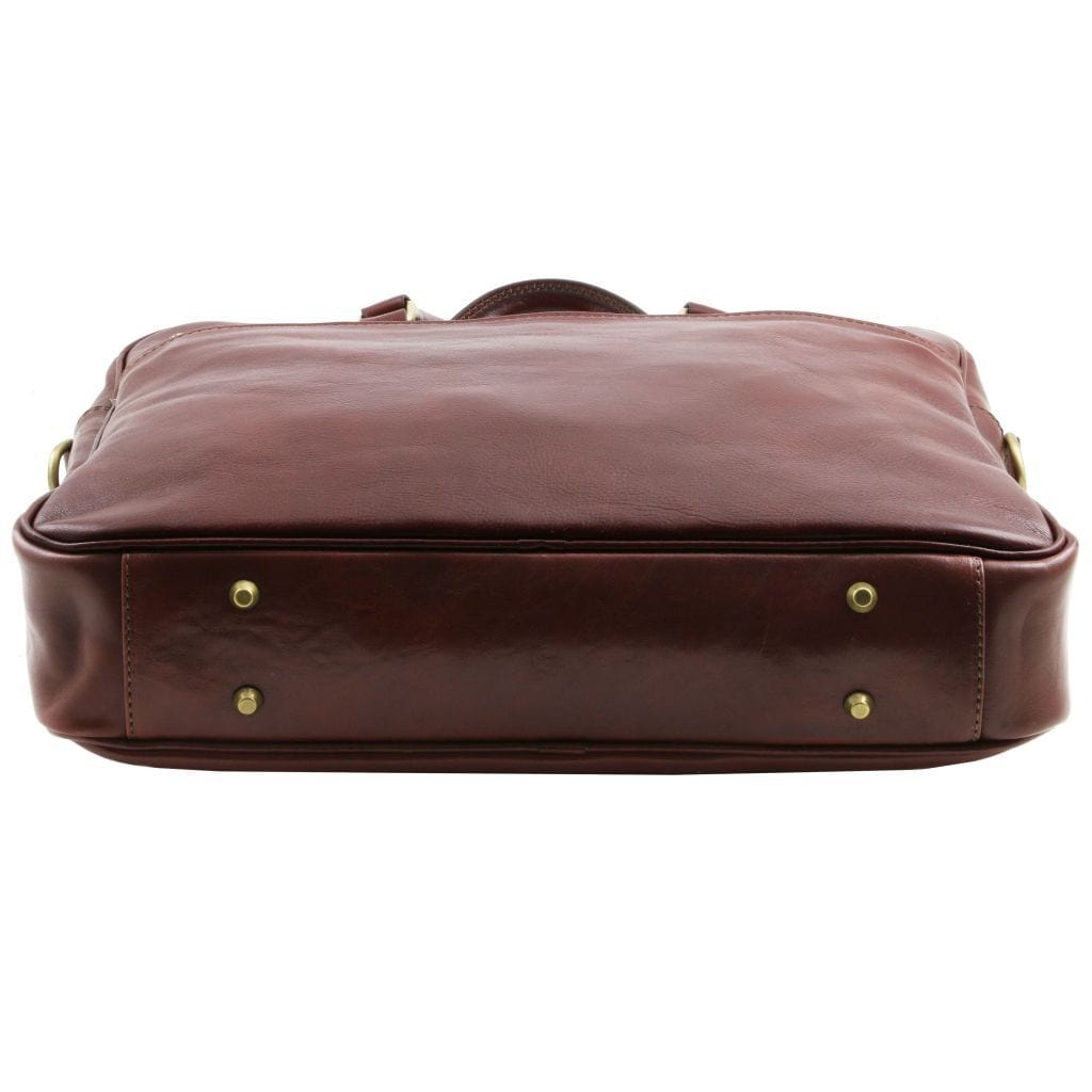 Urbino - Leather laptop briefcase with front pocket | TL141241 - Premium Leather laptop bags - Just €274.50! Shop now at San Rocco Italia