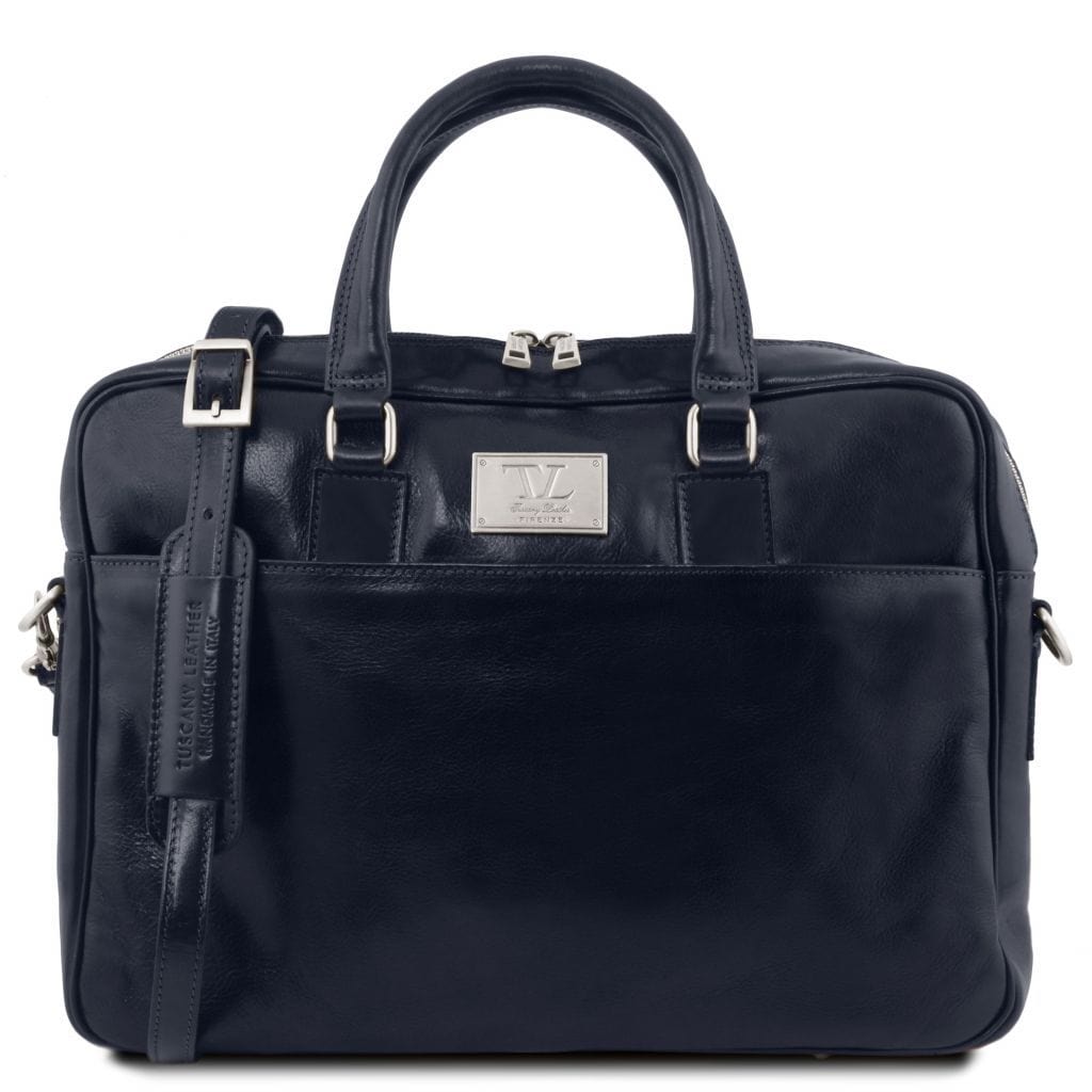Urbino - Leather laptop briefcase with front pocket | TL141241 - Premium Leather laptop bags - Just €274.50! Shop now at San Rocco Italia