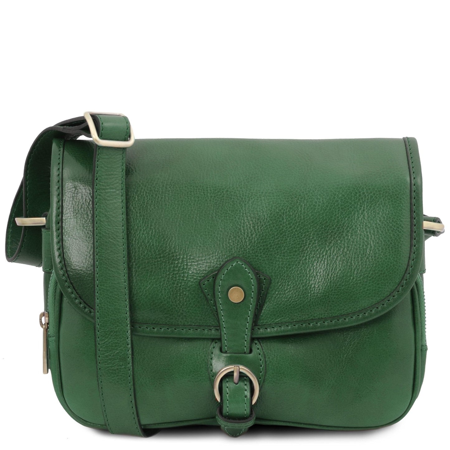Leather shoulder bags Forest Green Alessia - Leather shoulder bag | TL142020 San Rocco Italia