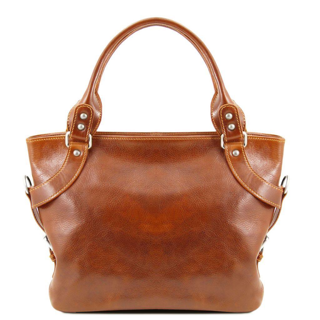 Leather shoulder bags Honey Ilenia - Leather shoulder bag | TL140899 San Rocco Italia