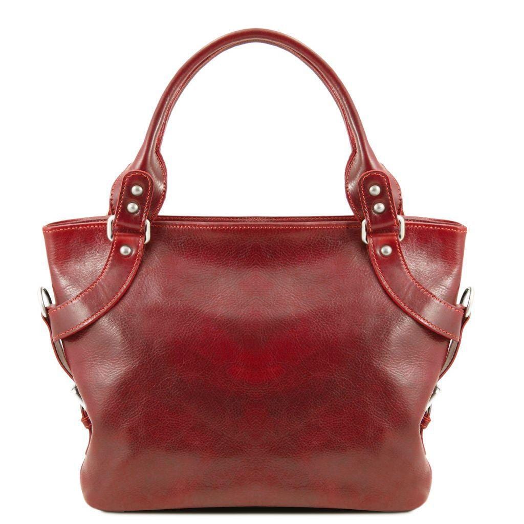 Leather shoulder bags Red Ilenia - Leather shoulder bag | TL140899 San Rocco Italia