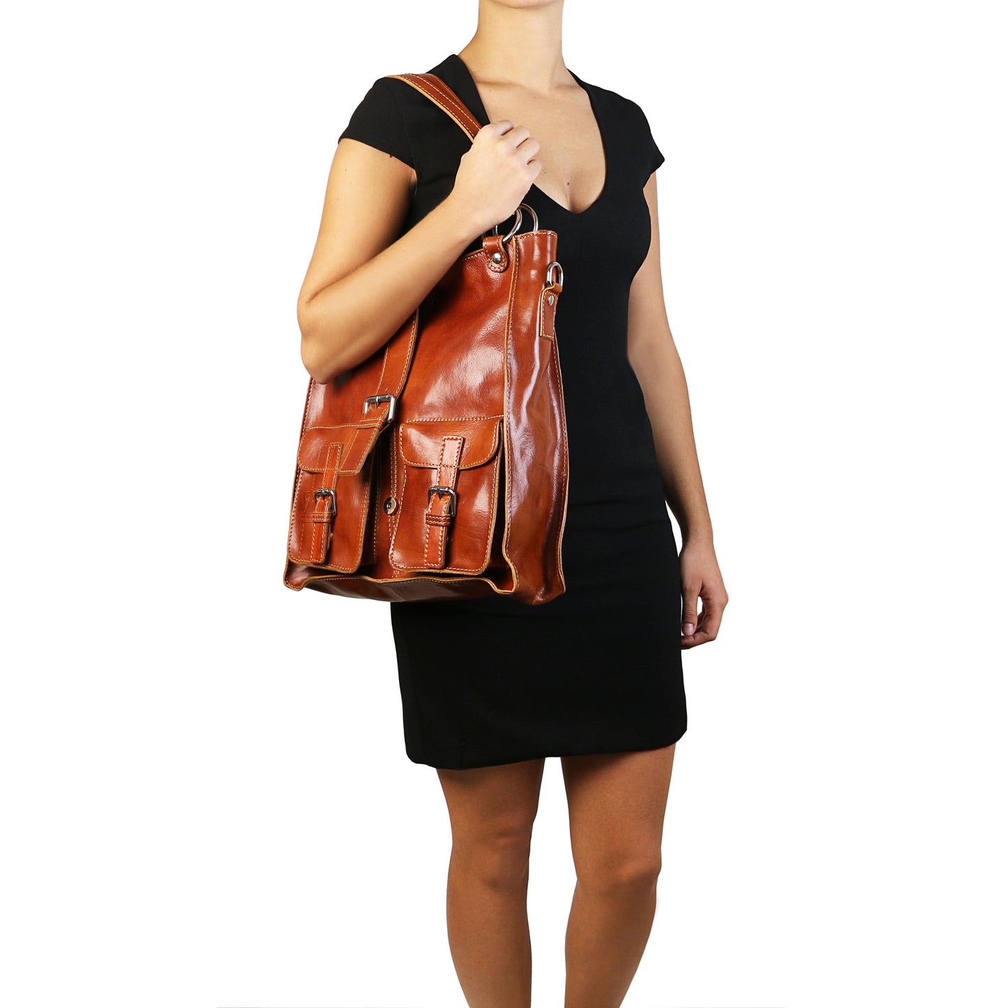 Melissa - Lady leather bag | TL140928 - Premium Leather shoulder bags - Just €225.70! Shop now at San Rocco Italia