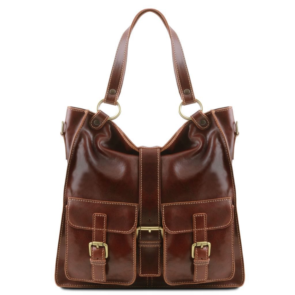 Melissa - Lady leather bag | TL140928 - Premium Leather shoulder bags - Just €225.70! Shop now at San Rocco Italia