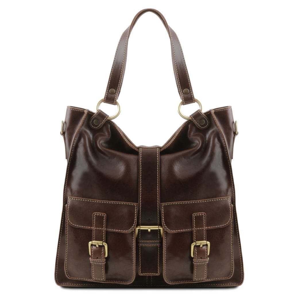 Melissa - Lady leather bag | TL140928 - Premium Leather shoulder bags - Just €225.70! Shop now at San Rocco Italia