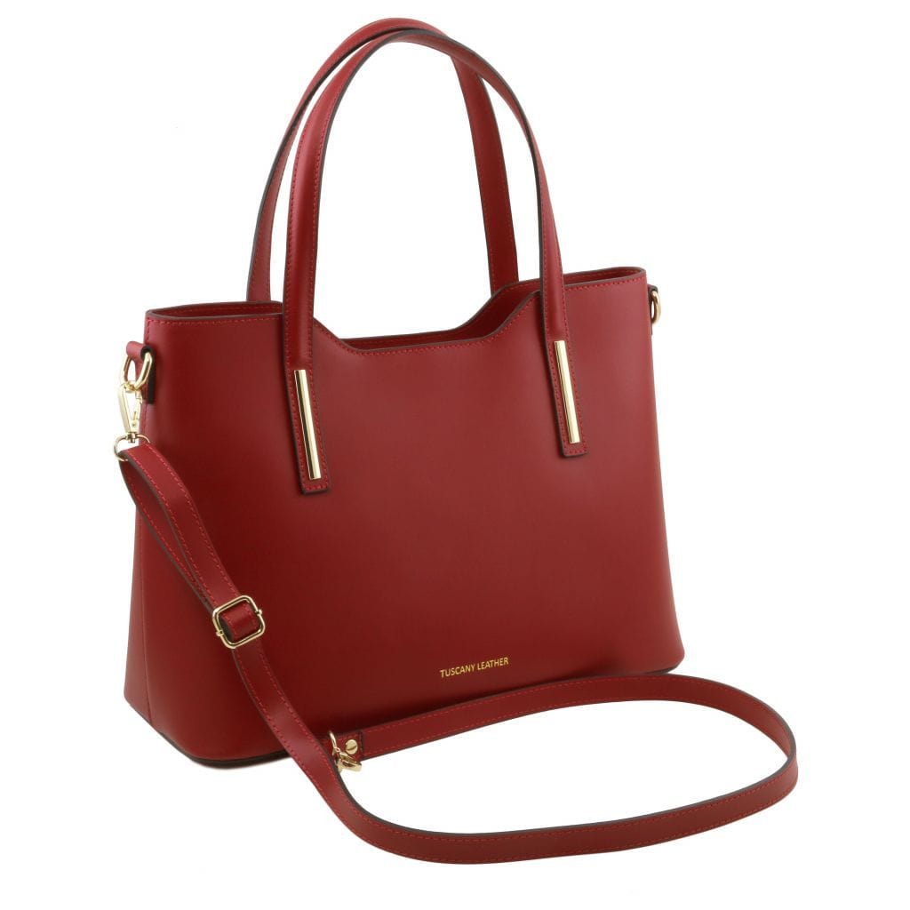 Leather shoulder bags Olimpia - Italian leather tote | TL141412 San Rocco Italia