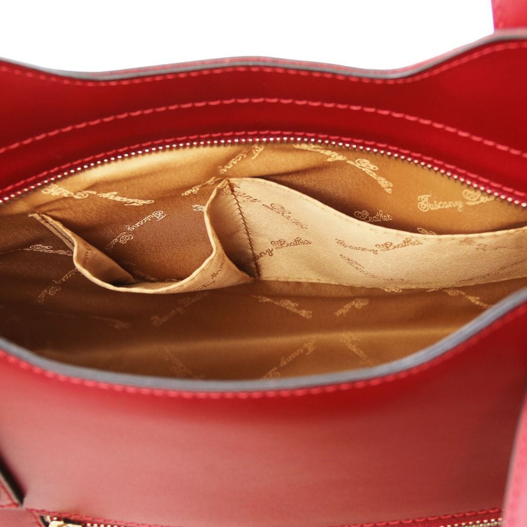 Leather shoulder bags Olimpia - Italian leather tote | TL141412 San Rocco Italia