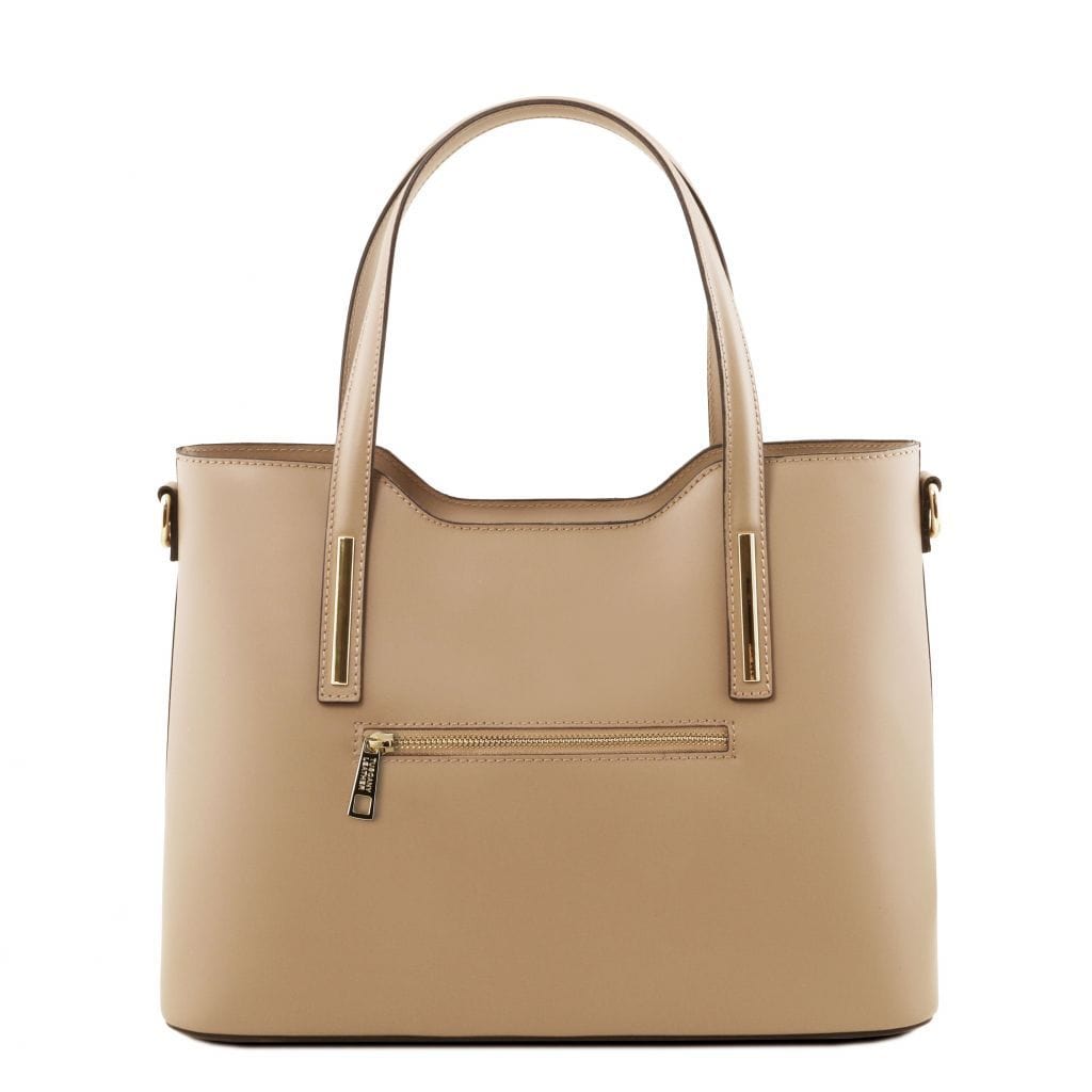 Leather shoulder bags Olimpia - Italian leather tote | TL141412 San Rocco Italia