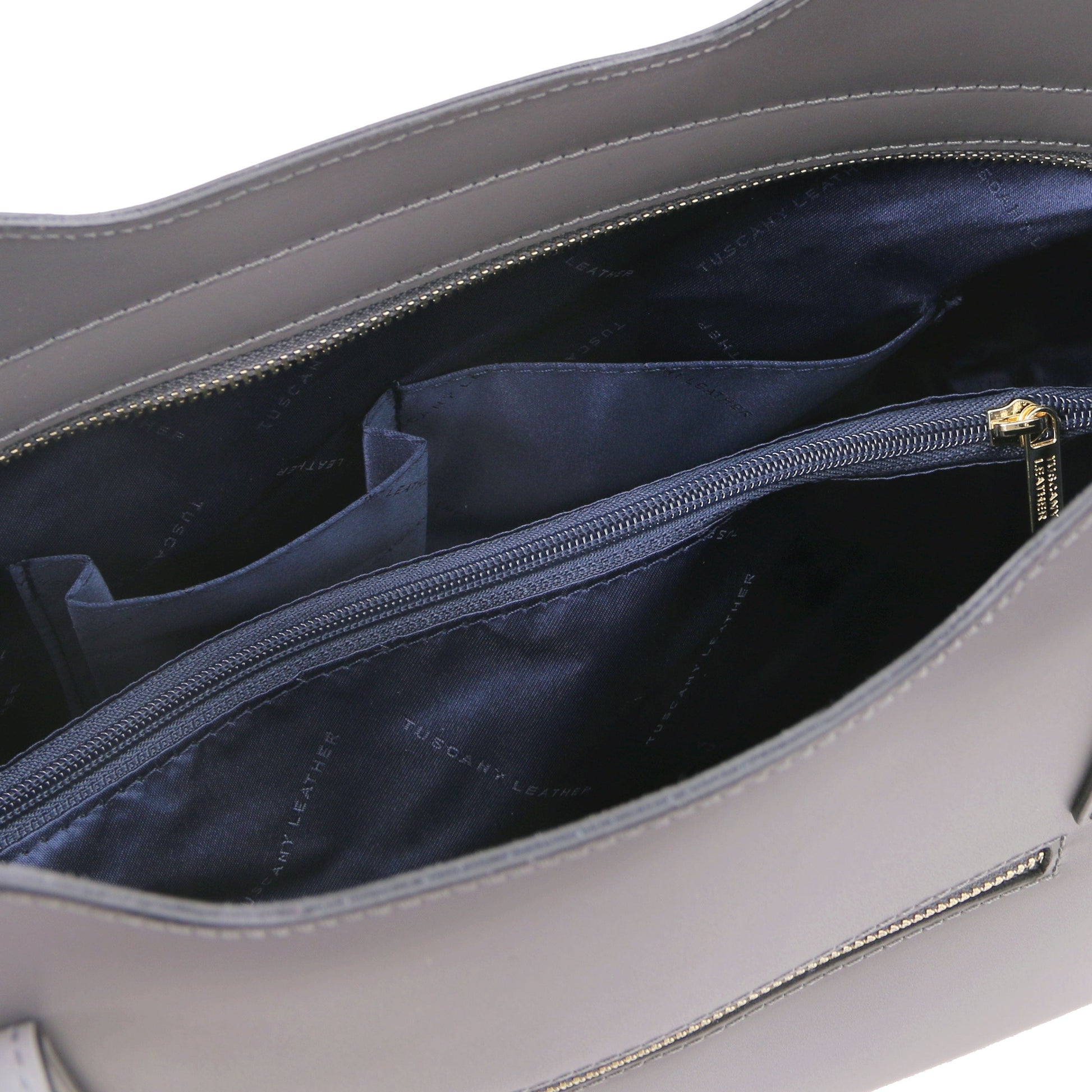 Leather shoulder bags Olimpia - Italian leather tote | TL141412 San Rocco Italia