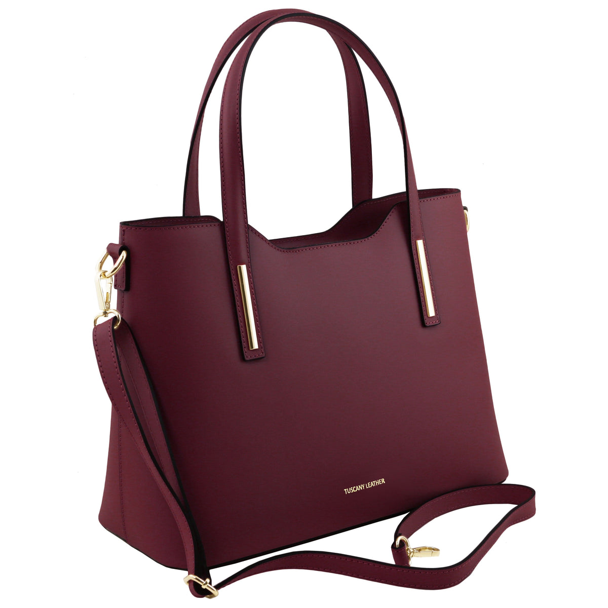 Leder-Schultertaschen Olimpia - Italienische Leder-Tote | TL141412 San Rocco Italia