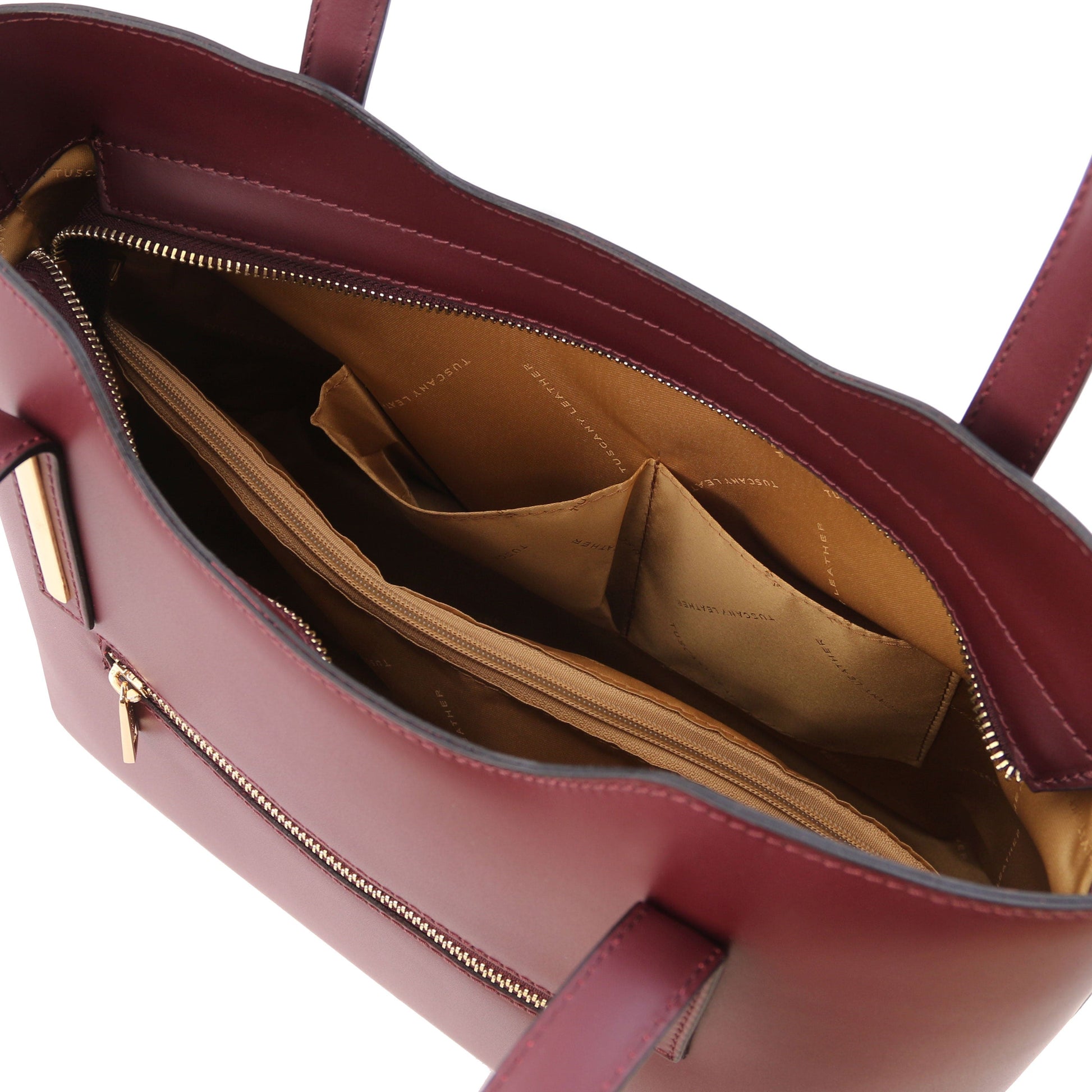Leather shoulder bags Olimpia - Italian leather tote | TL141412 San Rocco Italia