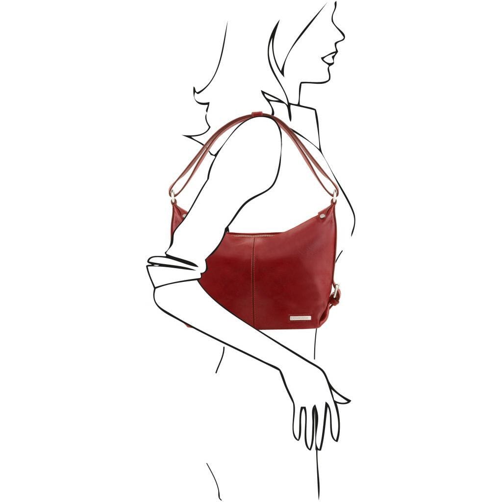Sabrina - Leather hobo bag | TL141479 - Premium Leather shoulder bags - Just €201.30! Shop now at San Rocco Italia