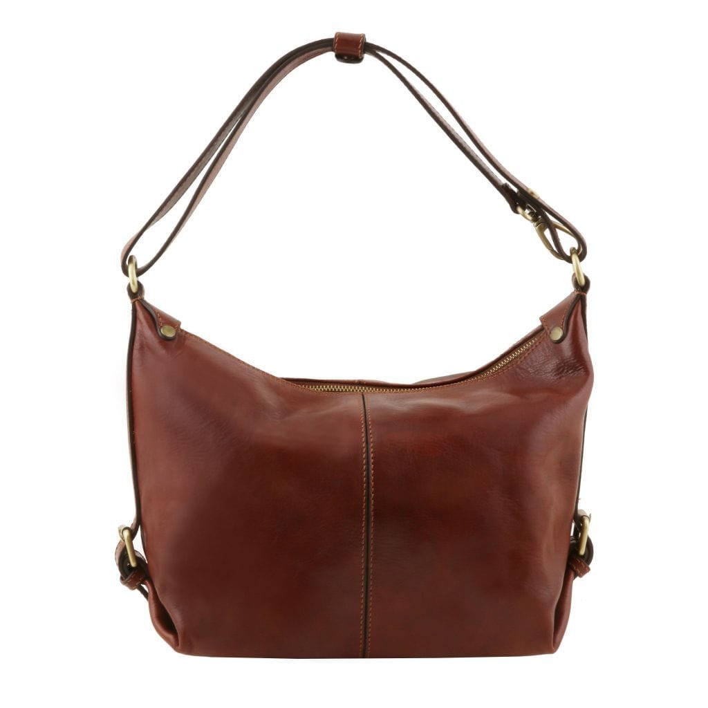 Sabrina - Leather hobo bag | TL141479 - Premium Leather shoulder bags - Just €201.30! Shop now at San Rocco Italia