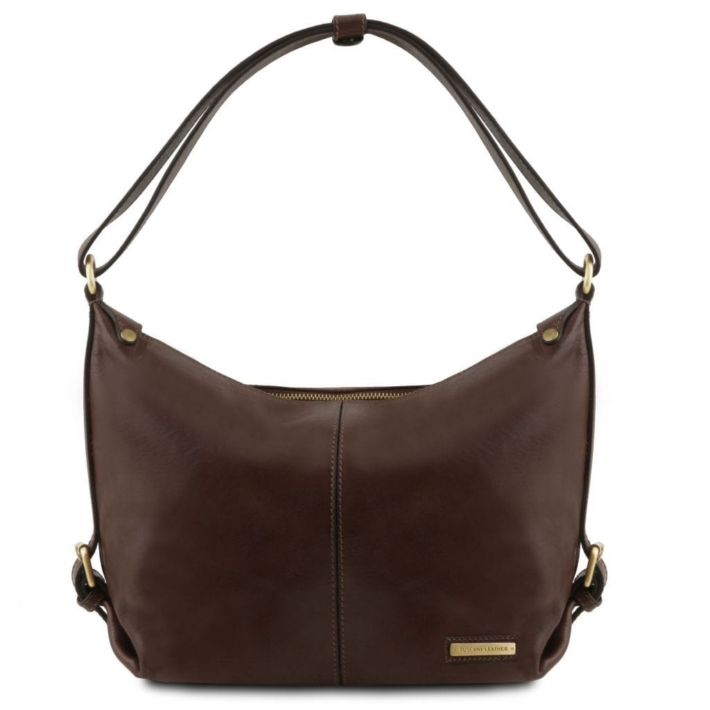 Sabrina - Leather hobo bag | TL141479 - Premium Leather shoulder bags - Just €201.30! Shop now at San Rocco Italia